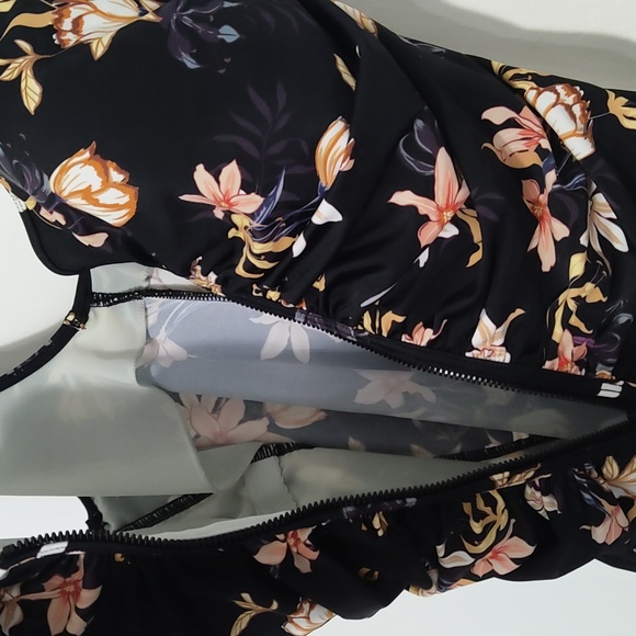 Delimira Zipper front‎ swimsuit size 14 one piece NWT - Picture 4 of 4